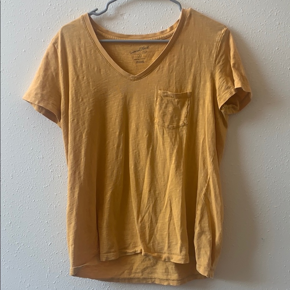 Mustard yellow V-neck